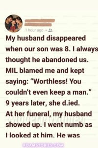 Husband Disappeared Without a Word