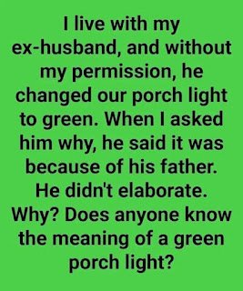 What Does A Green Porch Light Mean