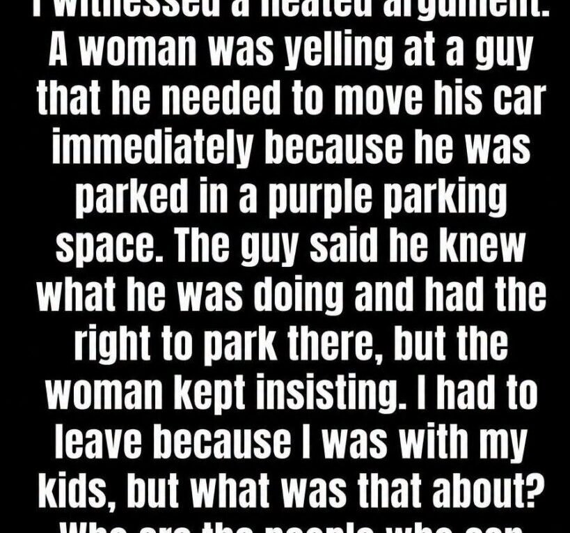 Purple Parking Space